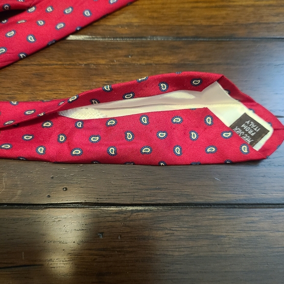 Givenchy Silk Tie Red Vintage - Picture 5 of 6